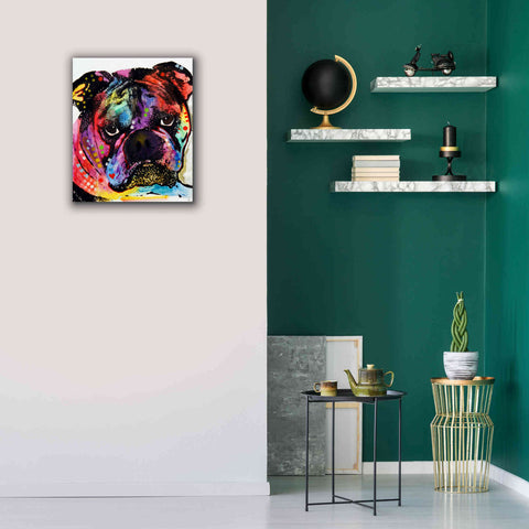 Image of 'Bulldog' by Dean Russo, Giclee Canvas Wall Art,20x24