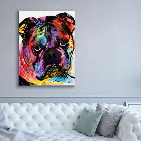 Image of 'Bulldog' by Dean Russo, Giclee Canvas Wall Art,40x54