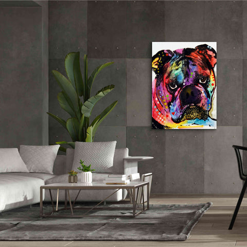 Image of 'Bulldog' by Dean Russo, Giclee Canvas Wall Art,40x54