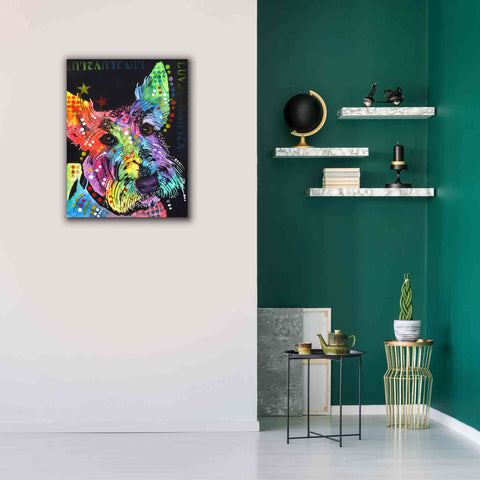 Image of 'Scottish Terrier' by Dean Russo, Giclee Canvas Wall Art,26x34