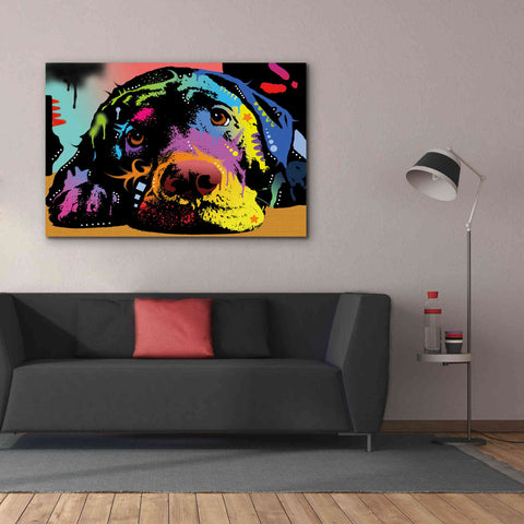 Image of 'Lying Lab' by Dean Russo, Giclee Canvas Wall Art,60x40