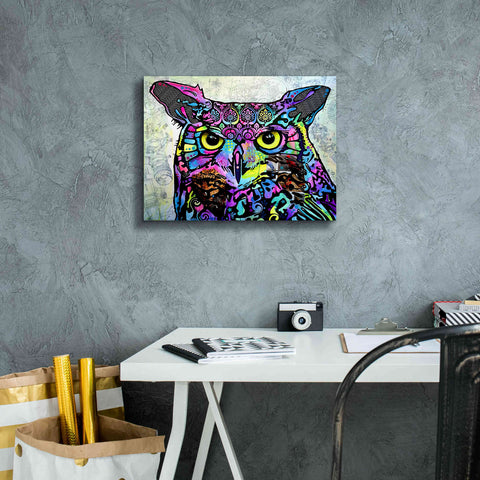 Image of 'The Owl' by Dean Russo, Giclee Canvas Wall Art,16x12
