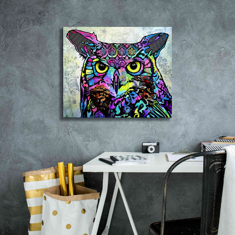 Image of 'The Owl' by Dean Russo, Giclee Canvas Wall Art,24x20