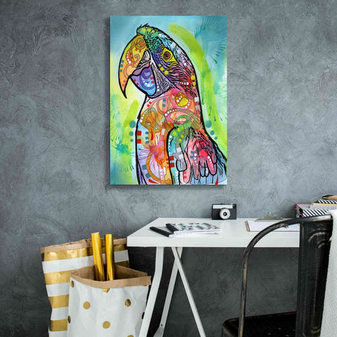 Image of 'Macaw' by Dean Russo, Giclee Canvas Wall Art,18x26