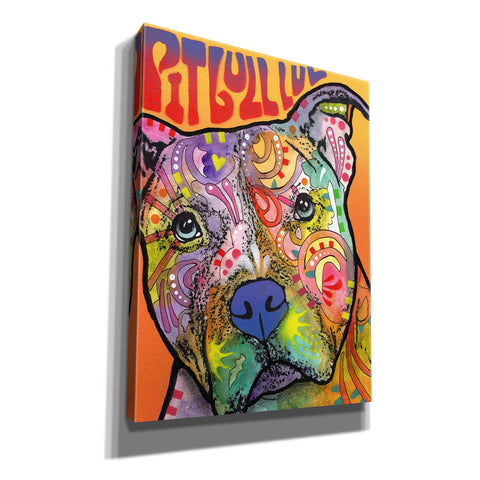 Image of 'Pit Bull Luv' by Dean Russo, Giclee Canvas Wall Art