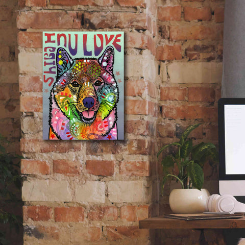 Image of 'Shiba Inu Luv' by Dean Russo, Giclee Canvas Wall Art,12x16