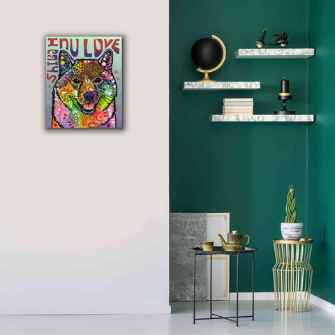 Image of 'Shiba Inu Luv' by Dean Russo, Giclee Canvas Wall Art,20x24