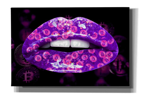 Image of 'Bitcoin Milkshake Amethyst' by Canvas Wall Art