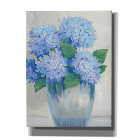 Image of 'Blue Hydrangeas in Vase II' by Tim O'Toole, Canvas Wall Art