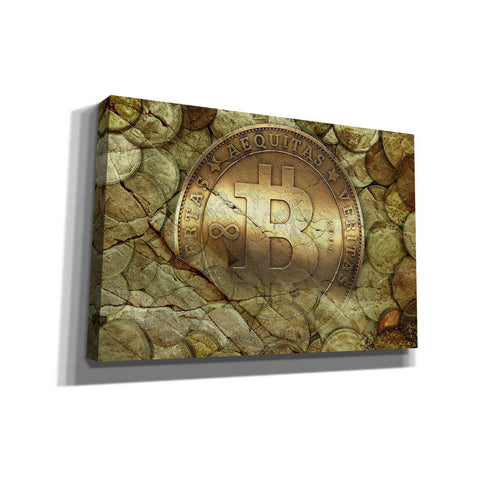 Image of 'Bitcoin-New Age One' by Steve Hunziker, Canvas Wall Art