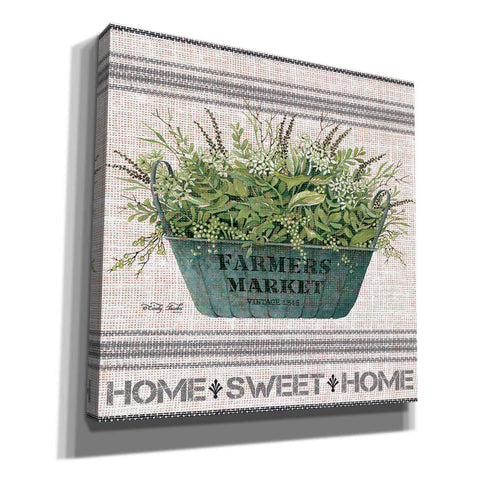 Image of 'Galvanized Farmer's Market Home Sweet Home' by Cindy Jacobs, Canvas Wall Art