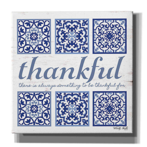 Image of 'Thankful Tile' by Cindy Jacobs, Canvas Wall Art