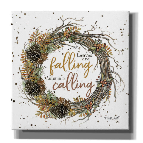 Image of 'Autumn in Calling Wreath' by Cindy Jacobs, Canvas Wall Art