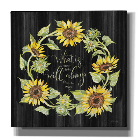 Image of 'What's Meant to Be Wreath' by Cindy Jacobs, Canvas Wall Art