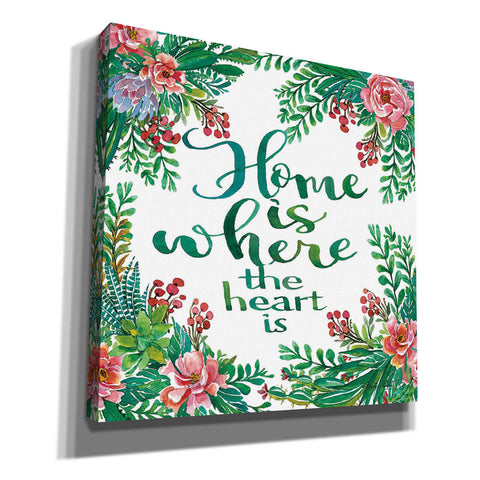 Image of 'Home Is Succulents' by Cindy Jacobs, Canvas Wall Art