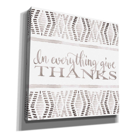 Image of 'In Everything Give Thanks' by Cindy Jacobs, Canvas Wall Art