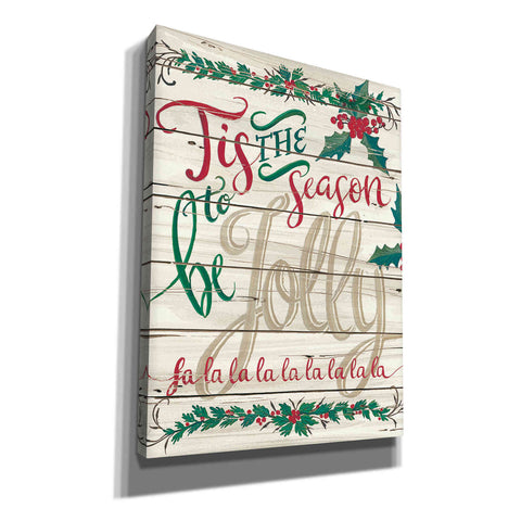 Image of 'Tis the Season Shiplap' by Cindy Jacobs, Canvas Wall Art