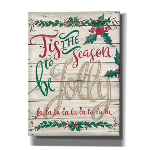 Image of 'Tis the Season Shiplap' by Cindy Jacobs, Canvas Wall Art