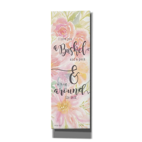Image of 'I Love You a Bushel and a Peck' by Cindy Jacobs, Canvas Wall Art