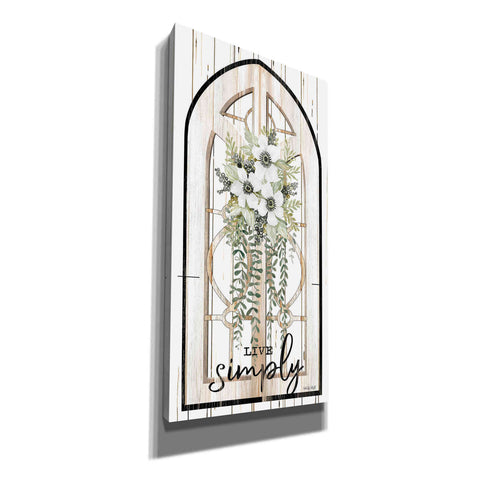 Image of 'Live Simply' by Cindy Jacobs, Canvas Wall Art