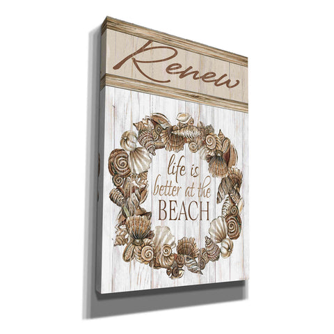 Image of 'Renew Shell Wreath' by Cindy Jacobs, Canvas Wall Art