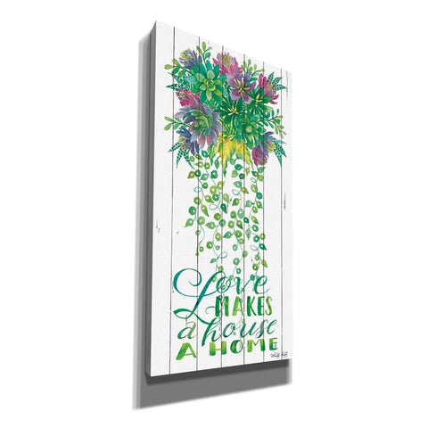 Image of 'Love Makes a Home Hanging Plant' by Cindy Jacobs, Canvas Wall Art