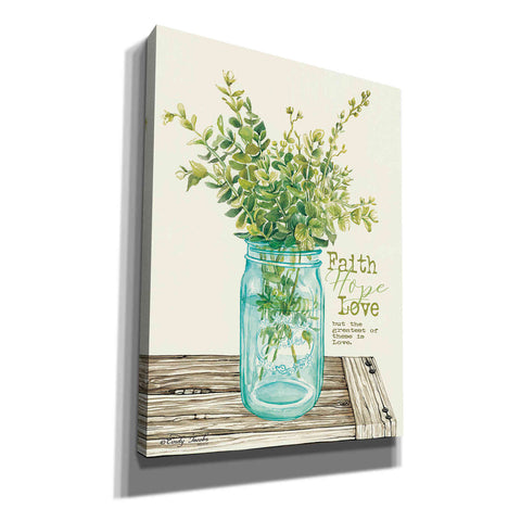 Image of 'Faith, Hope, Love and Eucalyptus' by Cindy Jacobs, Canvas Wall Art