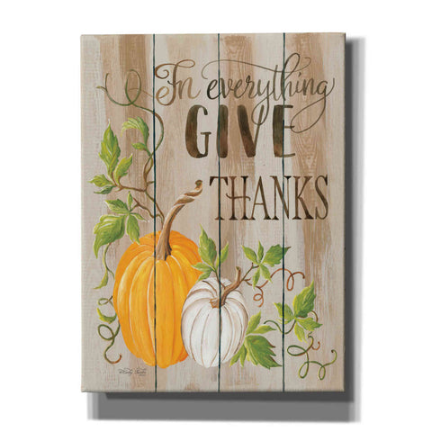 Image of 'For Everything Give Thanks' by Cindy Jacobs, Canvas Wall Art