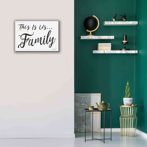 Image of 'This is us…Family' by Cindy Jacobs, Canvas Wall Art,26 x 18