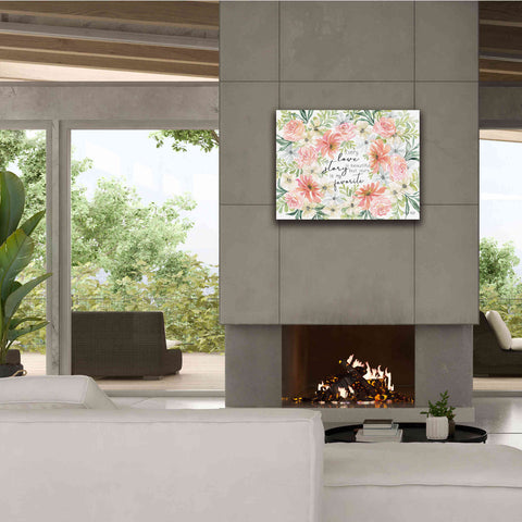 Image of 'Floral Love Story' by Cindy Jacobs, Canvas Wall Art,34 x 26