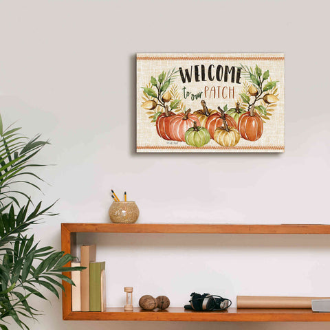 Image of 'Welcome to Our Patch' by Cindy Jacobs, Canvas Wall Art,18 x 12