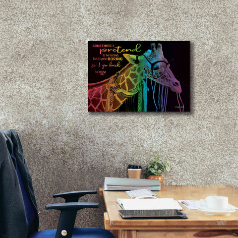 Image of 'Sometimes I Pretend' by Cindy Jacobs, Canvas Wall Art,26 x 18