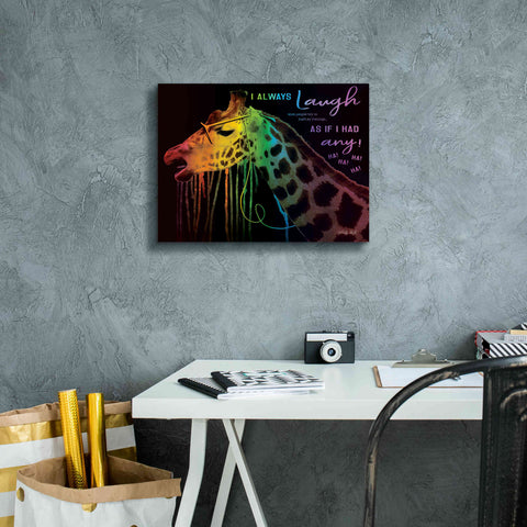 Image of 'I Always Laugh' by Cindy Jacobs, Canvas Wall Art,16 x 12