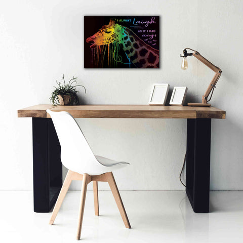 Image of 'I Always Laugh' by Cindy Jacobs, Canvas Wall Art,26 x 18