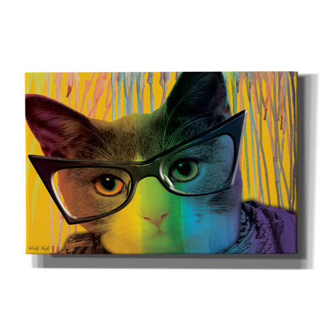 Image of 'Cat in Glasses' by Cindy Jacobs, Canvas Wall Art