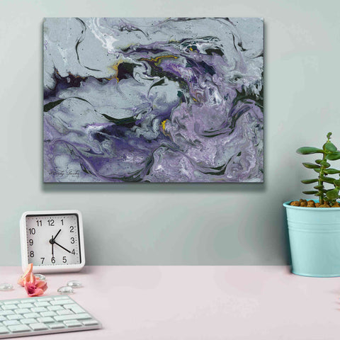 Image of 'Abstract in Purple IV' by Cindy Jacobs, Canvas Wall Art,16 x 12