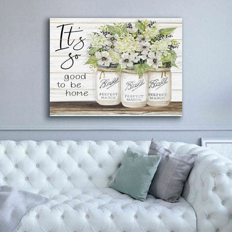 Image of 'It's So Good to be Home Ball Jars' by Cindy Jacobs, Canvas Wall Art,54 x 40