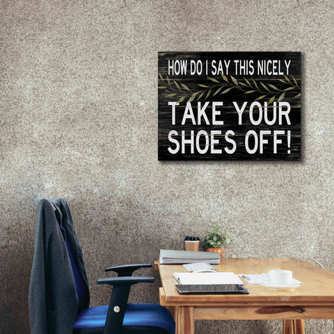 Image of 'Take Your Shoes Off' by Cindy Jacobs, Canvas Wall Art,34 x 26