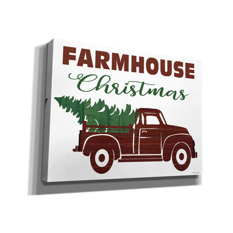 Image of 'Farmhouse Christmas Truck' by Cindy Jacobs, Canvas Wall Art