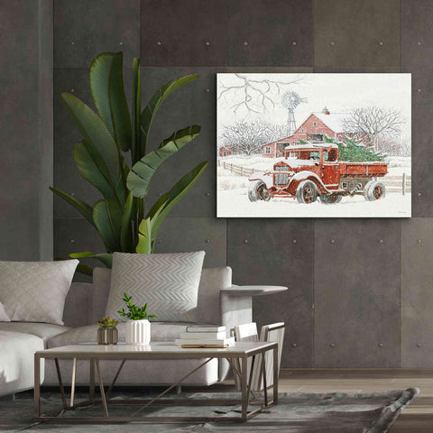 Image of 'Windmill Winter' by Cindy Jacobs, Canvas Wall Art,54 x 40