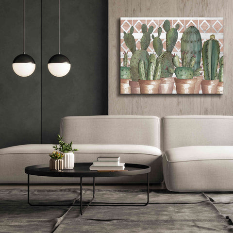 Image of 'Geo Succulents' by Cindy Jacobs, Canvas Wall Art,54 x 40
