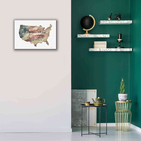 Image of 'USA Stand for the Flag' by Cindy Jacobs, Canvas Wall Art,26 x 18