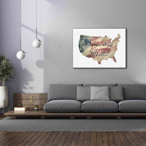 Image of 'USA Stand for the Flag' by Cindy Jacobs, Canvas Wall Art,54 x 40