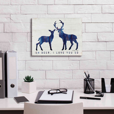 Image of 'Oh Deer, I Love You So' by Cindy Jacobs, Canvas Wall Art,16 x 12