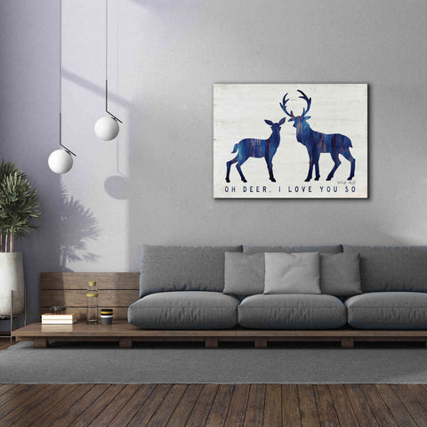 Image of 'Oh Deer, I Love You So' by Cindy Jacobs, Canvas Wall Art,54 x 40