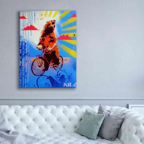 Image of 'Bear Back Rider' by AbcArtAttack, Canvas Wall Art,40 x 54
