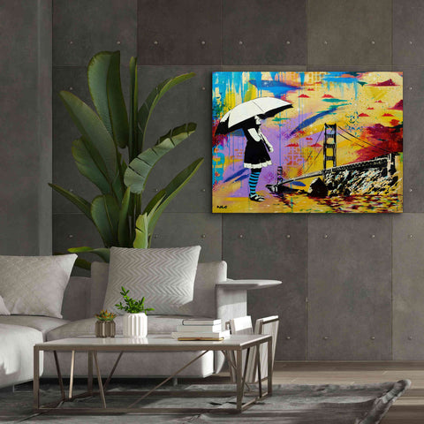 Image of 'Shelter at Bay' by AbcArtAttack, Canvas Wall Art,54 x 40