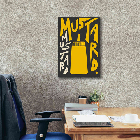 Image of 'Kitchen Mustard' by Ayse, Canvas Wall Art,18 x 26