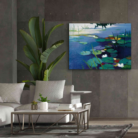 Image of 'Water Lilies' by Tadashi Asoma, Canvas Wall Art,54 x 40