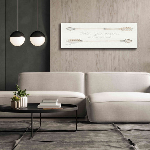 Image of 'Arrows - Follow Your Dreams' by Cindy Jacobs, Canvas Wall Art,60 x 20